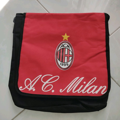 Milan shoulder bag new, A.C. Milan black and red