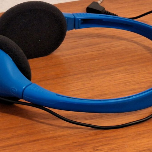 Olympic Airways headphones used for first class passengers