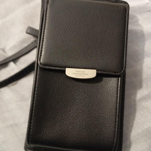 Black crossbody wallet bag new with card and coin slots