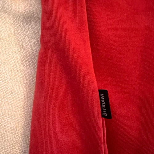 Bitsiani short-sleeve t-shirt like new, red, size M