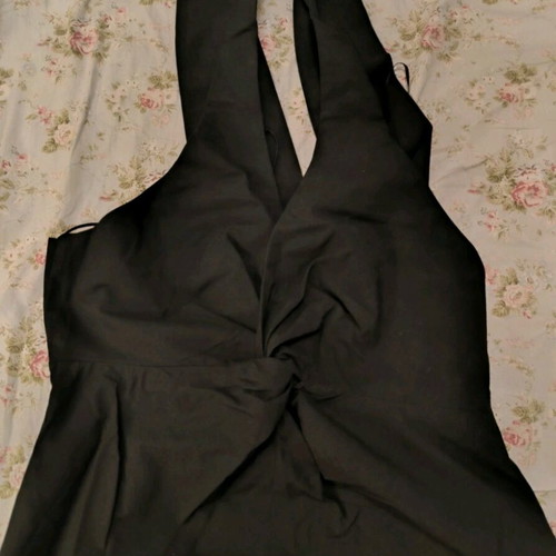 Zara backless blouse XS black like new