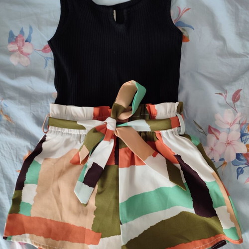 Girls' one-piece suit like new, size 6 years, 116 cm