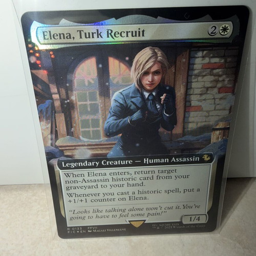 elena mtg final fantasy Elena, Turk Recruit [133] [Extended Art] [FINAL FANTASY: Commander] [Foil]  Face to Face Games Elena Turk Recruit card from