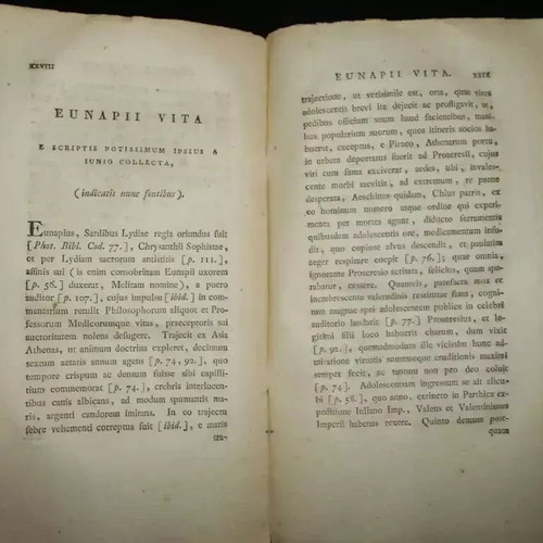Eunapius Lives of Philosophers and Sophists 1822 used, Greek