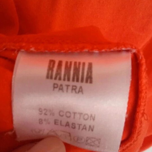 Orange summer cotton t-shirt like new, size L