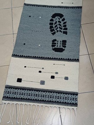 Wool rug new, size 142x62 cm