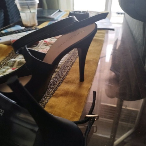 Black sandal like new, size 38, 10cm heel
