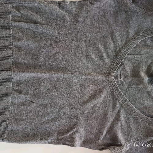 H&M Women's Cotton Pullover 3/4 Sleeve Grey like new