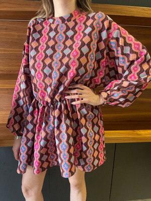 Mirac dress oversized one size with fleece fabric like new