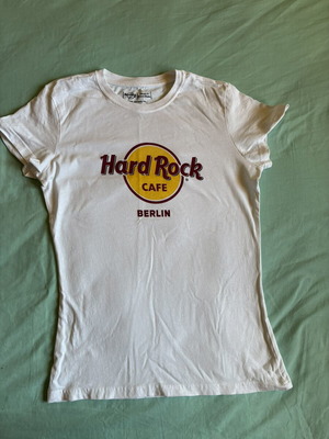Hard Rock Cafe Berlin Classic Logo White Cotton T-Shirt Size S like new