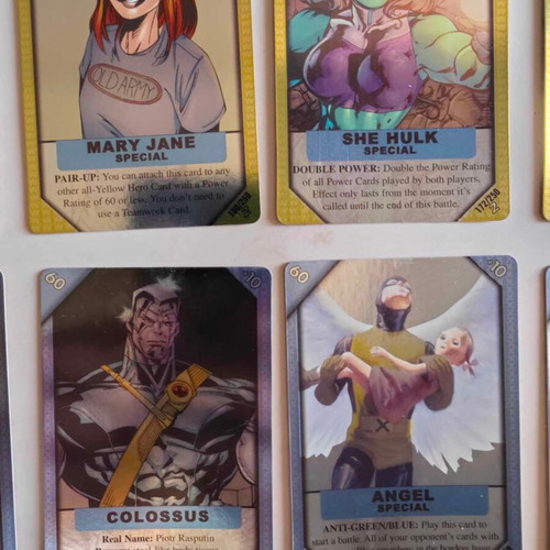 Marvel Recharge cards like new, set of 16 foil