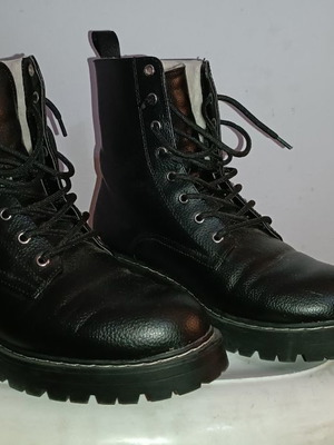 Παπούτσια αρβύλα μπότες με γούνα καινούργιο, μέγεθος 41, μαύρο