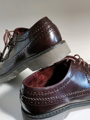 Bershka women's Oxford shoes used, size 37, purple