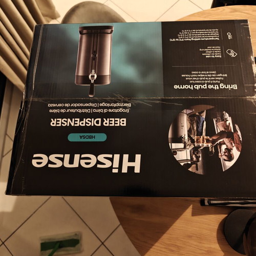 Hisense HBD5A Beer Dispenser new, 5Lt with temperature control and CO₂ system
