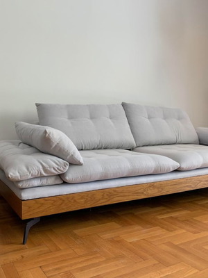 Καναπές 3θέσιος μεταχειρισμένος με αφαιρούμενα καλύμματα και ανακλινόμενα μπράτσα