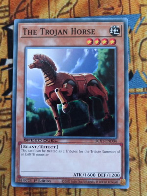 The Trojan Horse Effect Monster κάρτα Yu-Gi-Oh! σαν καινούργιο