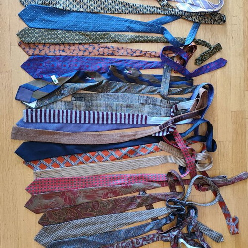 Ties used, pack of about 40, multicolored