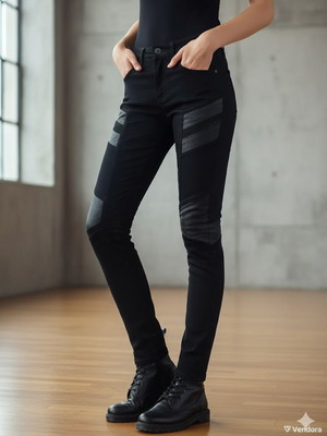 Rag & Bone No 27 jeans pants new, black, elastic, waist 38 cm