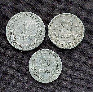 ΑΛΒΑΝΙΑ. 3 νομίσματα