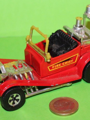 Matchbox SpeedKings K 50 - 53 Fire Chief употребявана метална миниатюра мащаб 1:36