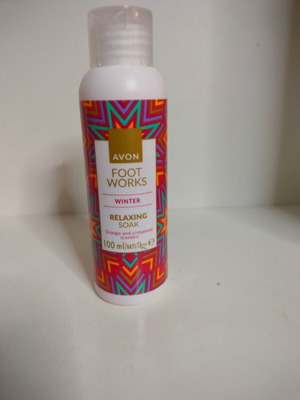 Foot soak liquid new 100ml with orange and cinnamon scent