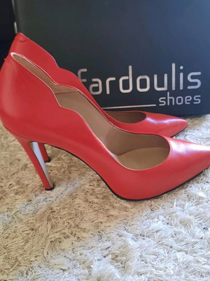 Fardoulis Stiletto shoes used, red, size 41