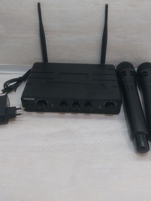 TONOR TW350 UHF ασύρματο σύστημα καραόκε με 2 μικρόφωνα