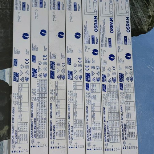Osram Quicktronic dimmer used, pack of 7 for T5 fluorescent lamps