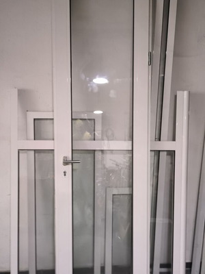 Aluminum doors and windows with double glazing like new