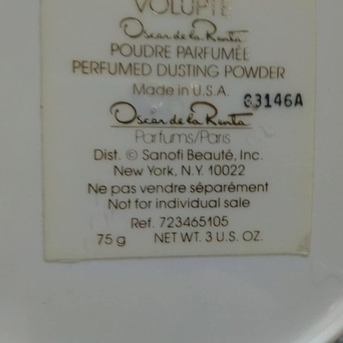 Volupté body powder Oscar de la Renta new, vintage 1992