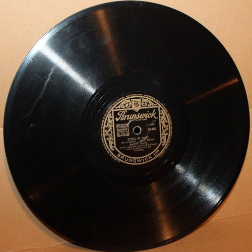 Brunswick 78 RPM record Danny Kaye C'est Si Bon Wilhelmina used
