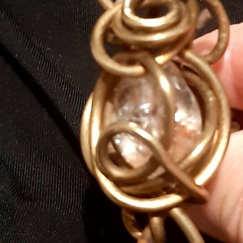 Antigone ring UniqueJewerly copper with citrine handmade
