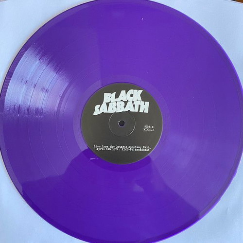 Black Sabbath Live From The Ontario Speedway Park Purple LP new, Rock
