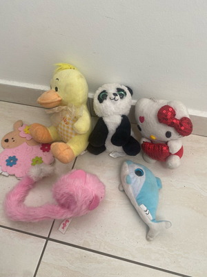 Plush animals like new, set of 5