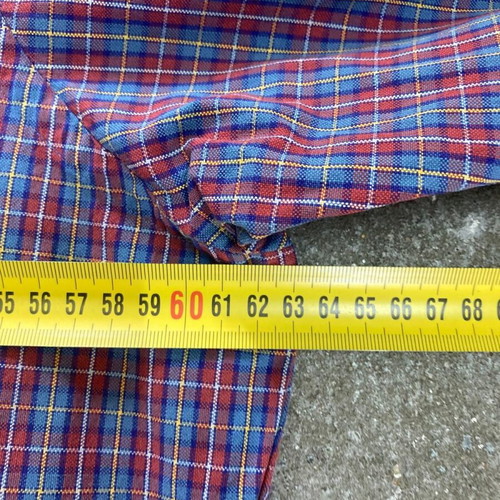 Ralph Lauren Oxford long sleeve shirt XL, red green checked, navy pony