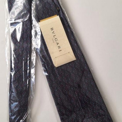Bvlgari tie, blue, new in packaging