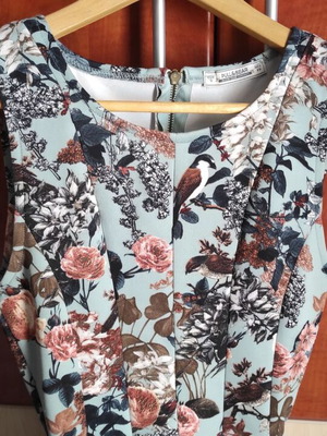 Mini dress like new, multicolored, size S