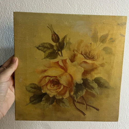 Frames like new with flowers in soft colors