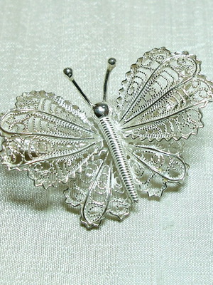 Silver brooch 950/1000 new
