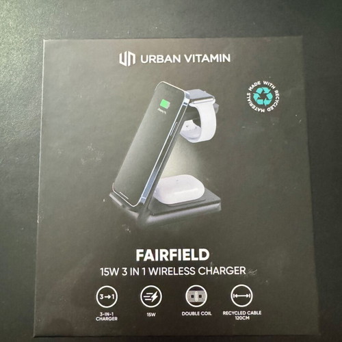 Urban Vitamin Fairfield 3 in 1 wireless charger new