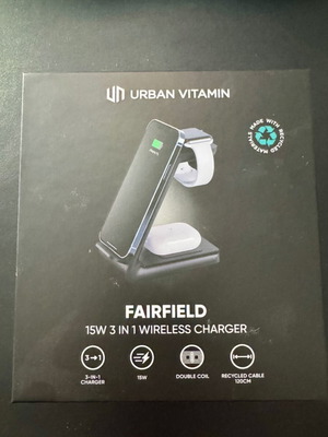 Urban Vitamin Fairfield 3 in 1 ασύρματος φορτιστής καινούργιος