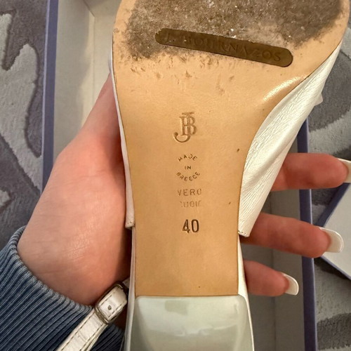 Kitten heels J.Bournazos like new, size 40, 6cm heel