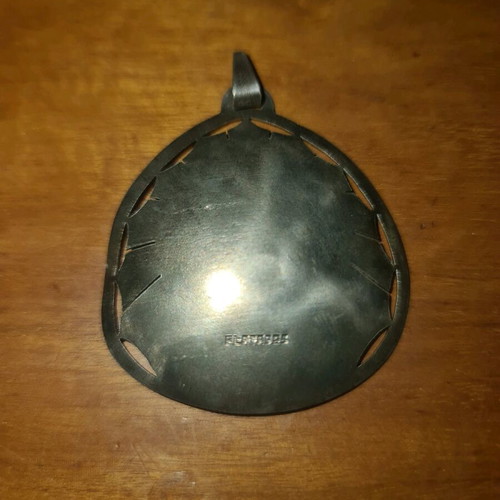 Vintage silver 925 necklace with Jesus bust used