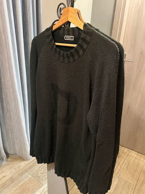 Men's sweater used, size M-L, black and gray