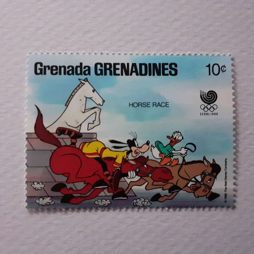 Disney Seoul Olympics 1988 Stamps Set 6 new