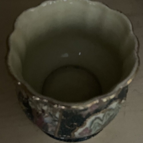 Satsuma vase handmade authentic Japanese, like new