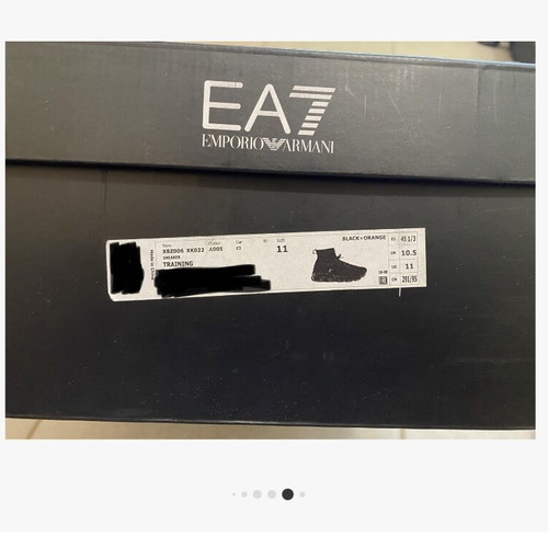 Emporio Armani C2 Ultimate Athletic Shoes like new, size 45, black