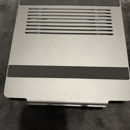 Metal laptop and tablet stand like new with ventilation slots