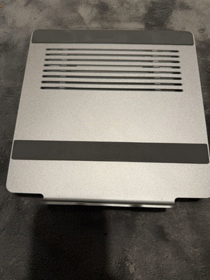 Metal laptop and tablet stand like new with ventilation slots