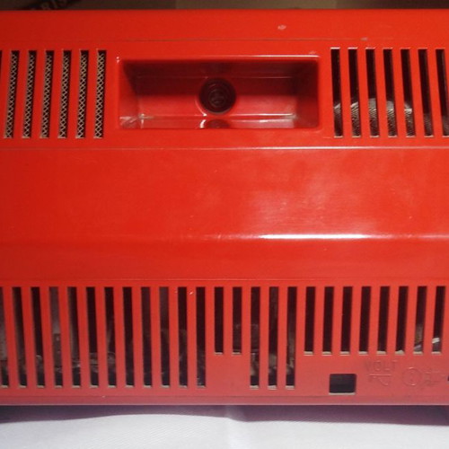 Philips vintage radio used, red color